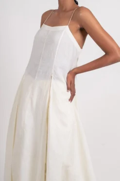 Ahmev Noodle Strap White Dress -Inca Clothing Shop 328291 3