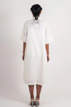 Ahmev Half Striped Textured Shirt Dress -Inca Clothing Shop 328296 4