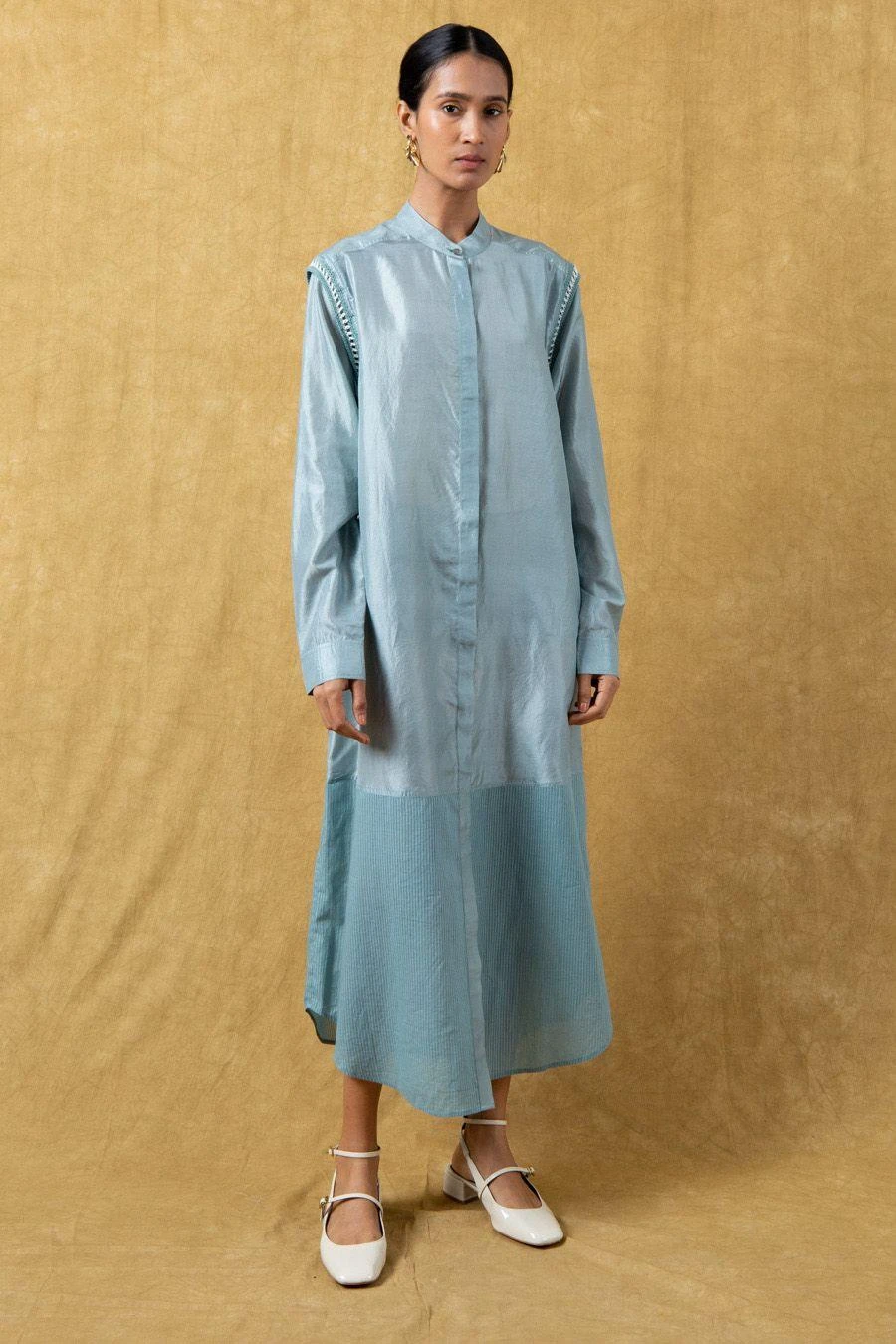 SWGT Beige Buttoned Down Dress 1 SWGT Beige Buttoned Down Dress