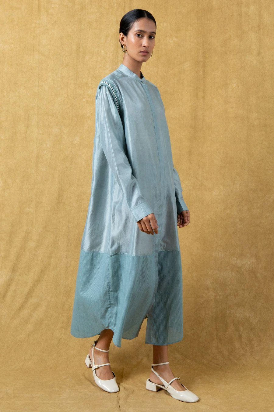 SWGT Beige Buttoned Down Dress 2 SWGT Beige Buttoned Down Dress - Image 2