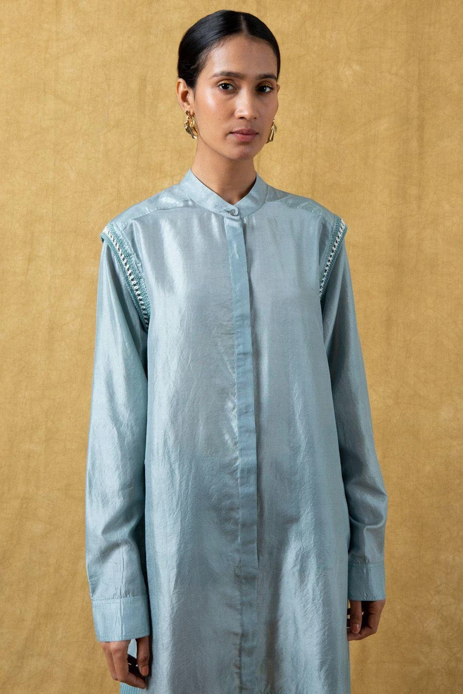 SWGT Beige Buttoned Down Dress 4 SWGT Beige Buttoned Down Dress - Image 4