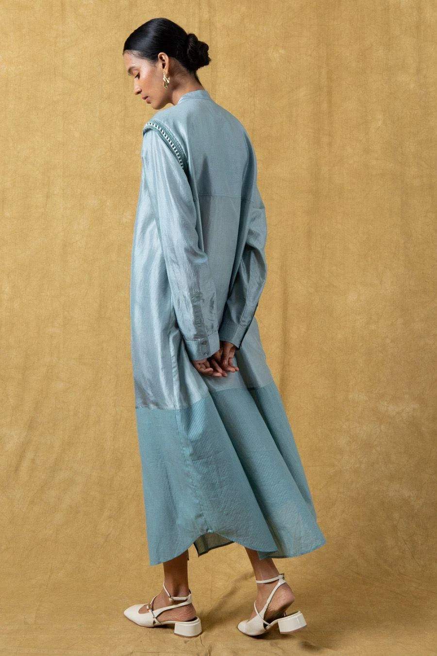 SWGT Beige Buttoned Down Dress 5 SWGT Beige Buttoned Down Dress - Image 5