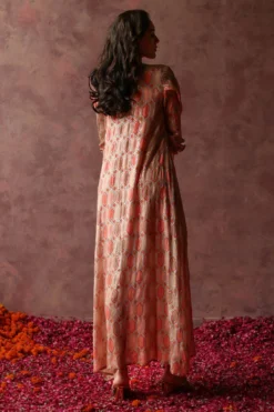 Begum Pret Inaya Sage Embellished Kaftan Dress -Inca Clothing Shop 3823bp13 4