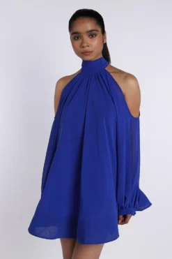 Gauri & Nainika Electric Blue Dress -Inca Clothing Shop 4