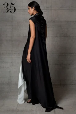 Amit Aggarwal Black & White Metallic Dress -Inca Clothing Shop 410am13 7