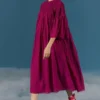 ILK Bougainville Smocked Dress With Flared Sleeves