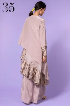 Aikeyah Grey Embroidered Layered Dress -Inca Clothing Shop 42aik12 5