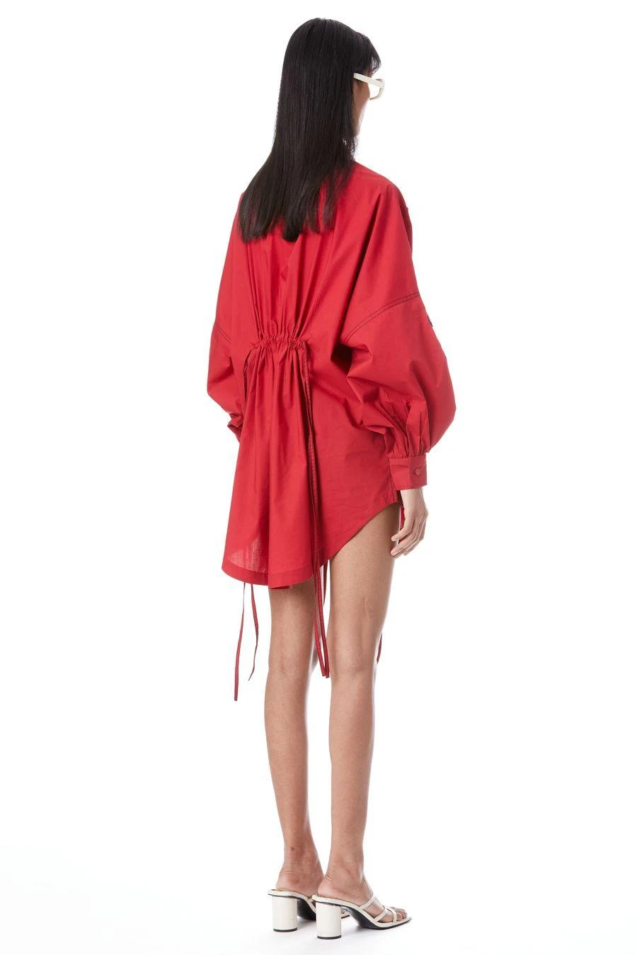 Kanika Goyal Label Iris Red Hand Embellished Shirt Dress 5 Kanika Goyal Label Iris Red Hand Embellished Shirt Dress - Image 5