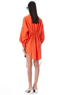 Kanika Goyal Label Iris Orange Hand Embellished Shirt Dress -Inca Clothing Shop 4423kgl33 5