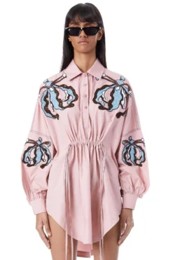 Kanika Goyal Label Iris Hand Embellished Shirt Dress 8 Kanika Goyal Label Iris Hand Embellished Shirt Dress -Inca Clothing Shop 4423kgl5 4