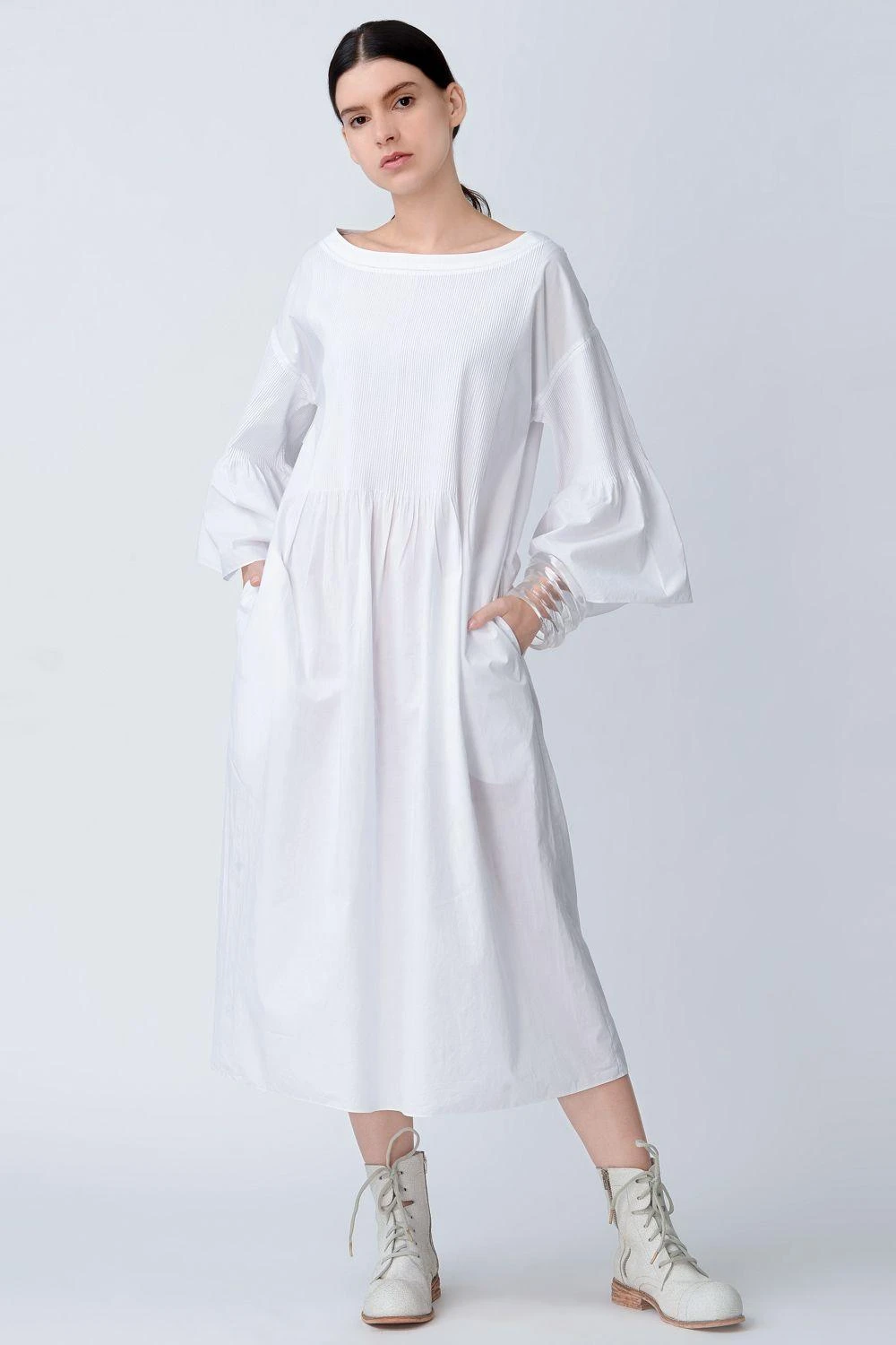 Rajesh Pratap Singh White Peplum Dress 2 Rajesh Pratap Singh White Peplum Dress - Image 2