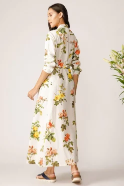 Payal Pratap Printed Button Down Maxi Dress -Inca Clothing Shop 4bt 33 4