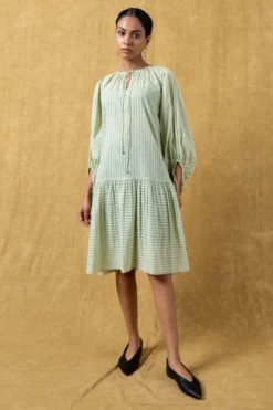 SWGT Mint Green Striped Dress