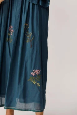 Payal Pratap Pleated Embroidered Dress -Inca Clothing Shop 4ss 152 4