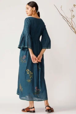 Payal Pratap Pleated Embroidered Dress -Inca Clothing Shop 4ss 152 5