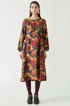 Payal Pratap Mulberry Silk Multi-coloured Dress