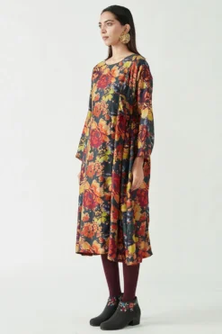 Payal Pratap Mulberry Silk Multi-coloured Dress -Inca Clothing Shop 4vr 77 3