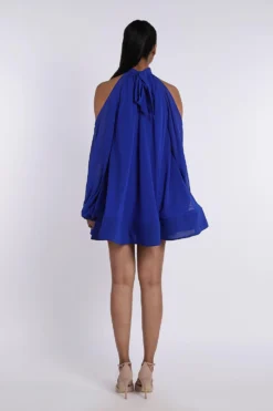 Gauri & Nainika Electric Blue Dress -Inca Clothing Shop 5
