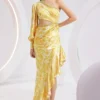 Divya Aggarwal Darlene Cheerful Yellow Printed Dress