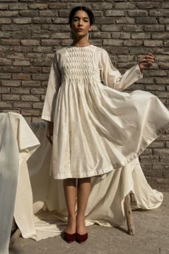 Ahmev Snowdrop Smocked Dress