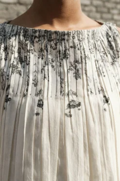 Ahmev Belladonna Pleated Neck Dress -Inca Clothing Shop 5423ahm17 4