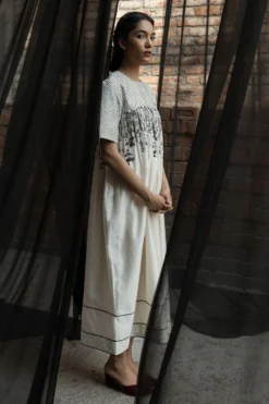 Ahmev Gaia Quilted Yoke Dress -Inca Clothing Shop 5423ahm18 3