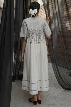 Ahmev Gaia Quilted Yoke Dress -Inca Clothing Shop 5423ahm18 6