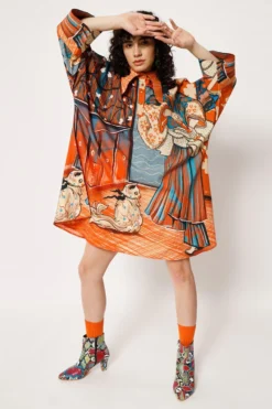 Two Point Two Orange Mamaro Dress -Inca Clothing Shop 5623ce30 6
