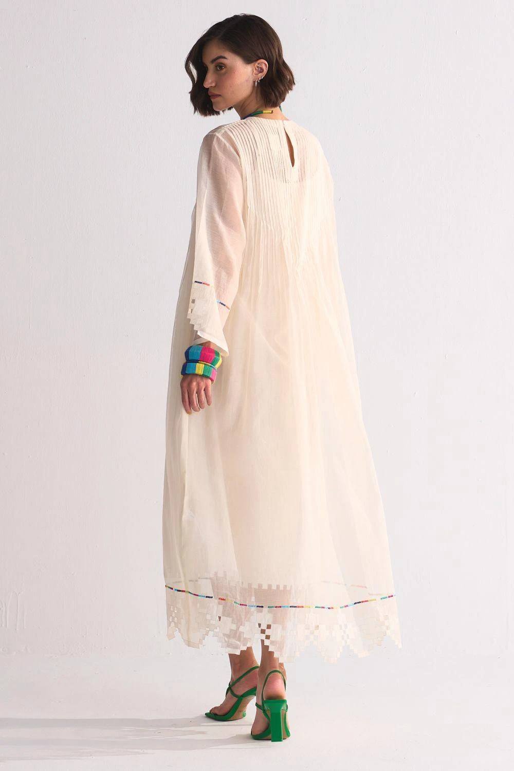 Ikai Ivory Cutwork & Appliqued Dress 5 Ikai Ivory Cutwork & Appliqued Dress - Image 5