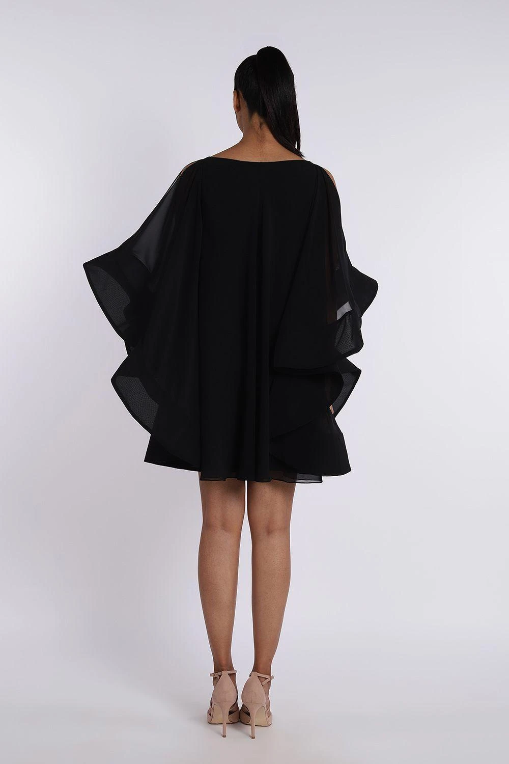 Gauri & Nainika Trapeze Dress With Flared Sleeves 5 Gauri & Nainika Trapeze Dress With Flared Sleeves - Image 5