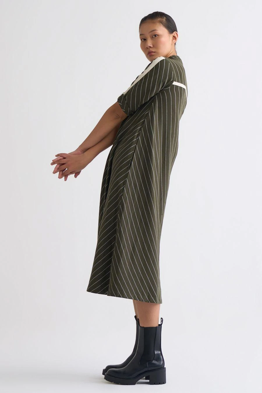 Three Olive Trench Jacket With An A-line Dress 2 Three Olive Trench Jacket With An A-line Dress - Image 2