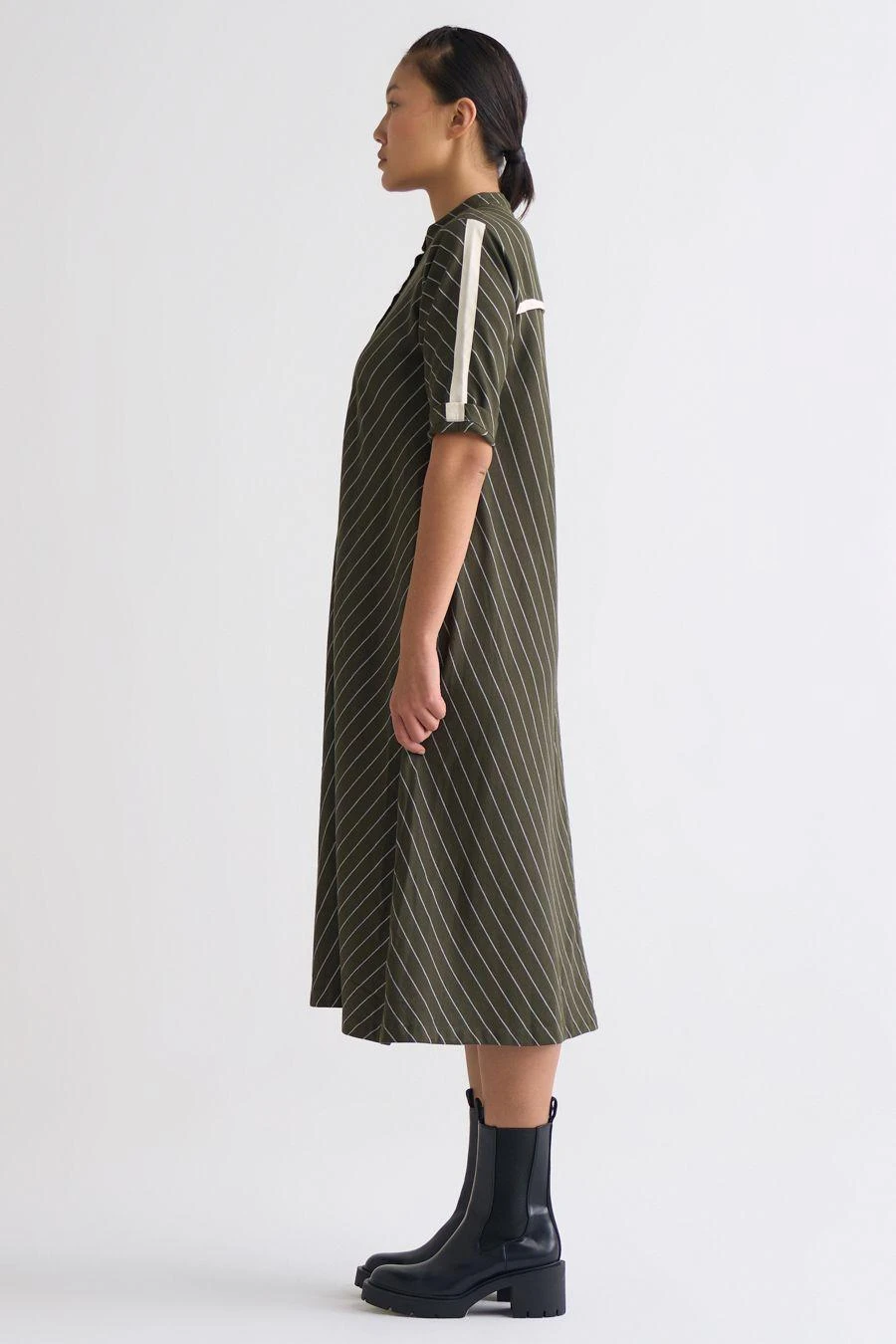 Three Olive Trench Jacket With An A-line Dress 3 Three Olive Trench Jacket With An A-line Dress - Image 3