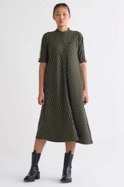 Three Olive Trench Jacket With An A-line Dress 11 Three Olive Trench Jacket With An A-line Dress -Inca Clothing Shop 612thw21 4