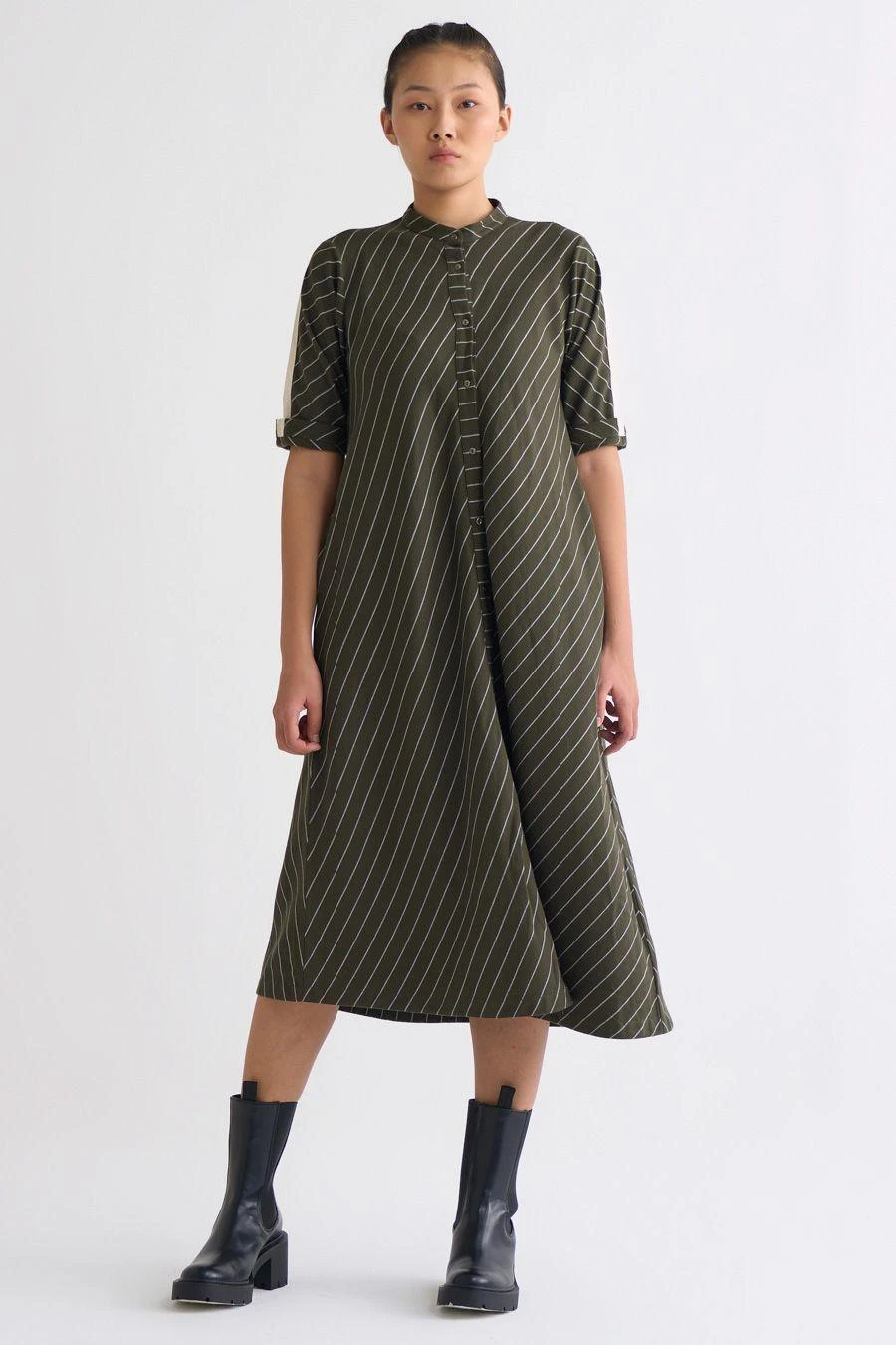 Three Olive Trench Jacket With An A-line Dress 4 Three Olive Trench Jacket With An A-line Dress - Image 4