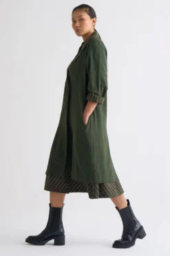 Three Olive Trench Jacket With An A-line Dress 12 Three Olive Trench Jacket With An A-line Dress -Inca Clothing Shop 612thw21 5