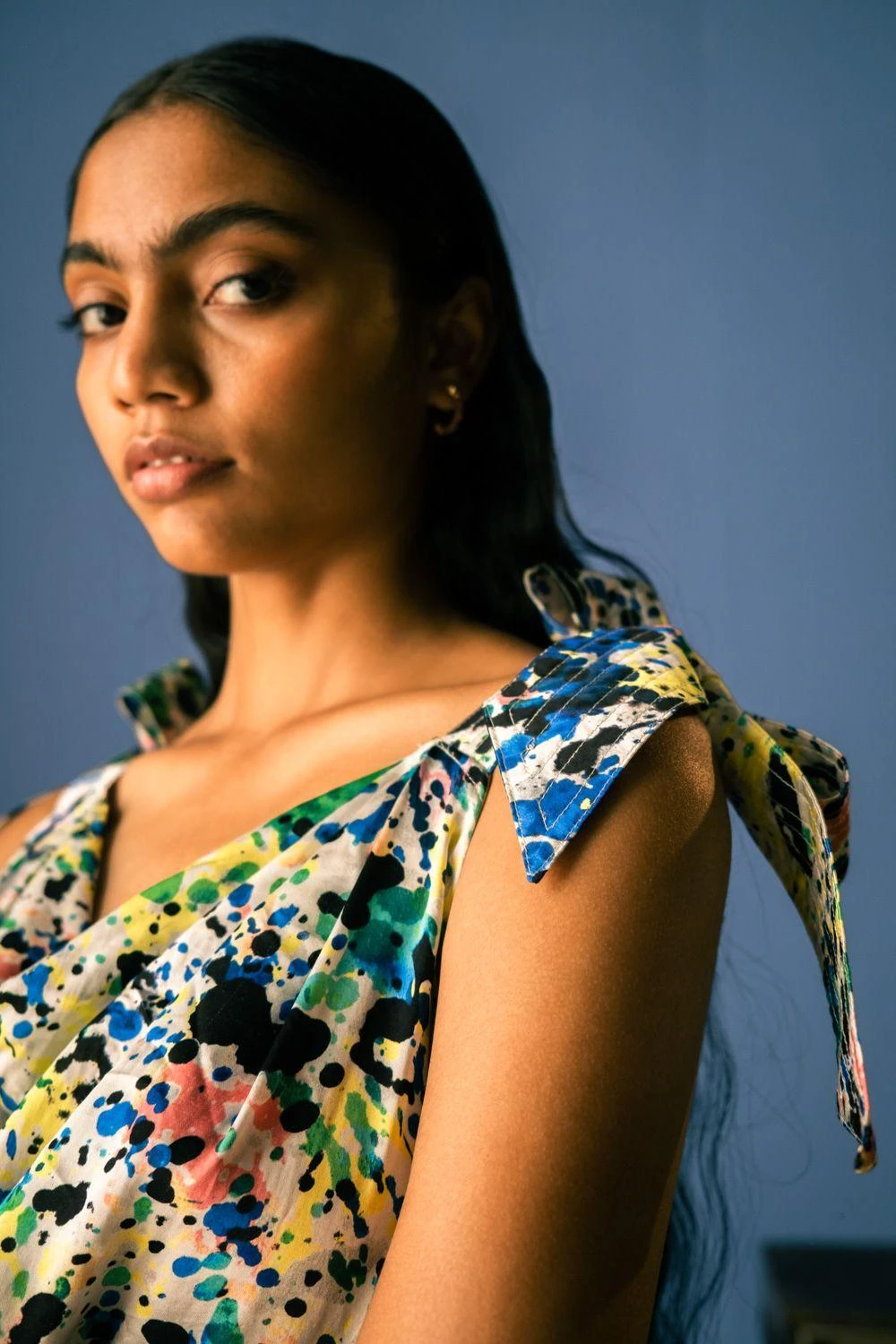 Studio RIGU Splatter Strappy Knot Dress 3 Studio RIGU Splatter Strappy Knot Dress - Image 3