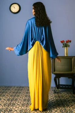 Studio RIGU Clarendon Half & Half Long Dress -Inca Clothing Shop 64sr32 3