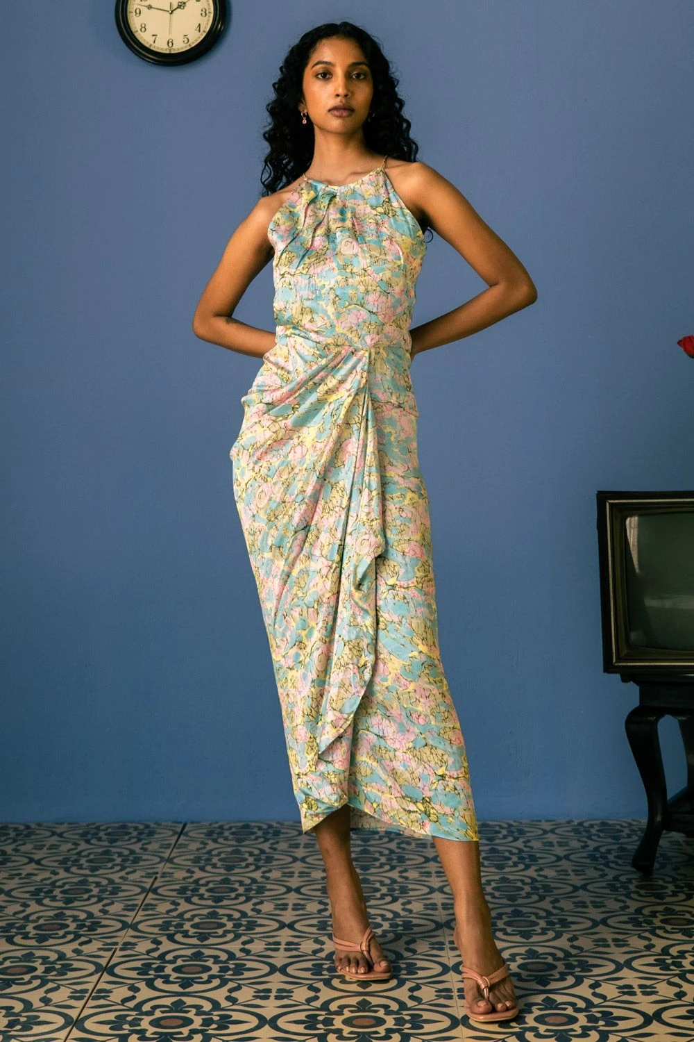 Studio RIGU Atlas Halter Draped Dress 1 Studio RIGU Atlas Halter Draped Dress