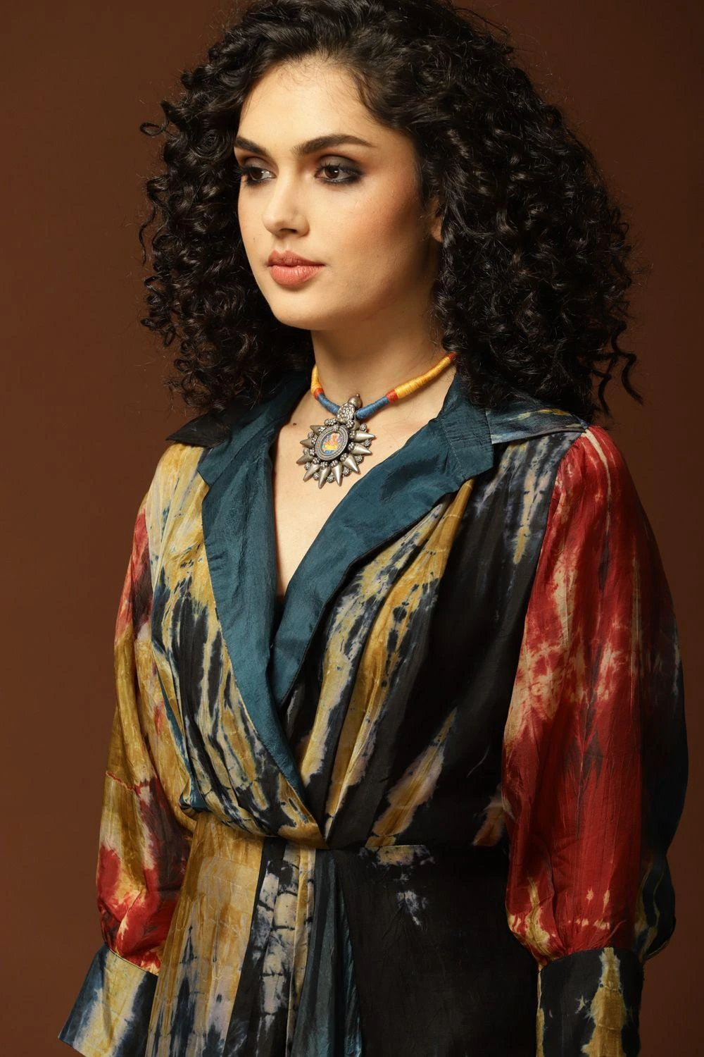 CAPISVIRLEO Multi-coloured Tie & Dye Asymmetric Dress 4 CAPISVIRLEO Multi-coloured Tie & Dye Asymmetric Dress - Image 4