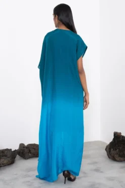 Corpora Studio Blue Ombre Asymmetric Dress -Inca Clothing Shop 75cs9 4 1