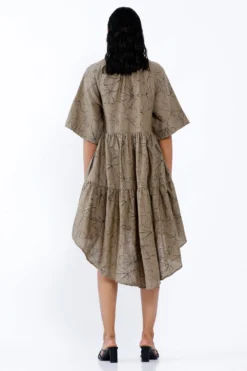 SNOB Khakhi Tiered Mini Dress 11 SNOB Khakhi Tiered Mini Dress -Inca Clothing Shop 811snobw1 6