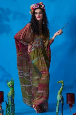 CAPISVIRLEO Seaweed Pleated Kaftan Dress 6 CAPISVIRLEO Seaweed Pleated Kaftan Dress -Inca Clothing Shop 88cap10 3