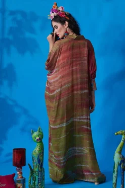 CAPISVIRLEO Seaweed Pleated Kaftan Dress 7 CAPISVIRLEO Seaweed Pleated Kaftan Dress -Inca Clothing Shop 88cap10 4