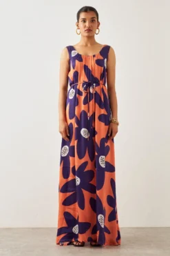SNOB Purple Cerra Maxi Dress