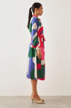 SNOB Pink Kimono Sleeve Canvas Dress -Inca Clothing Shop 91sn55 3