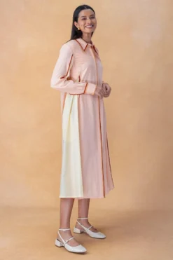 Bodice Salmon Butter Patchwork Dress -Inca Clothing Shop 9823be13 3