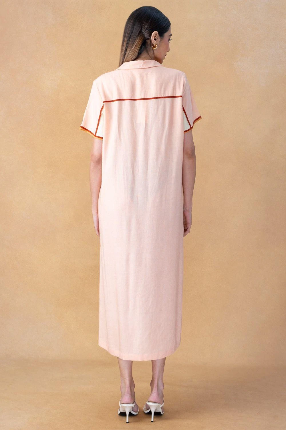 Bodice Salmon Butter Colourblock Dress 5 Bodice Salmon Butter Colourblock Dress - Image 5