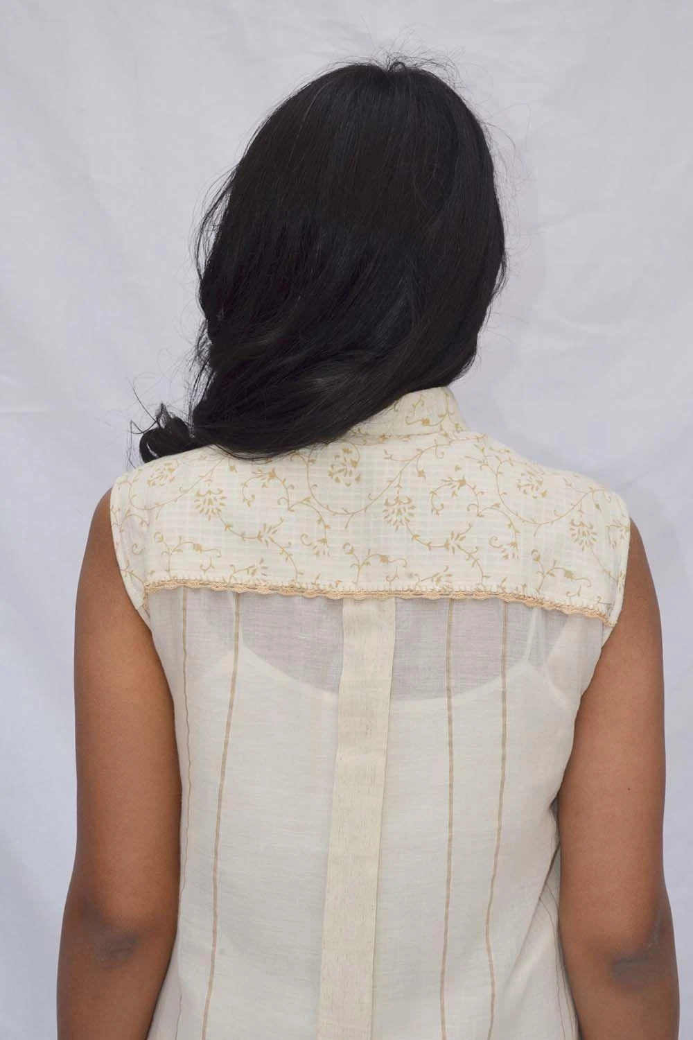 Ahmev Shirt Dress With A Printed Placket 4 Ahmev Shirt Dress With A Printed Placket - Image 4