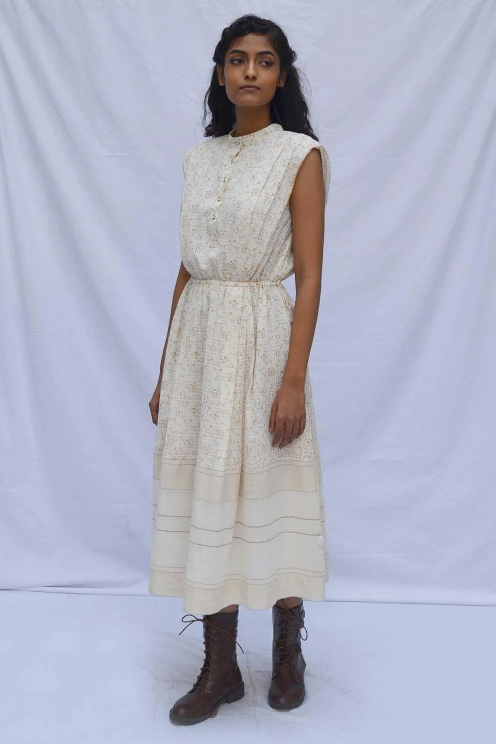 Ahmev Pleated Drawstring Dress 2 Ahmev Pleated Drawstring Dress - Image 2