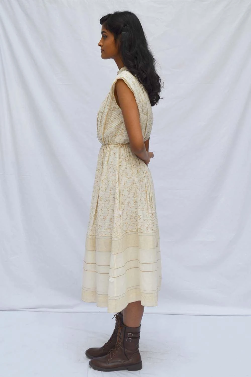 Ahmev Pleated Drawstring Dress 3 Ahmev Pleated Drawstring Dress - Image 3